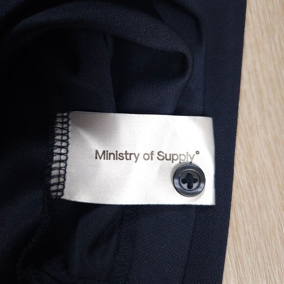 Ministry of Supply Apollo Polo Shirt Men's XXL Navy Stretch Casual NWT - Picture 6 of 12